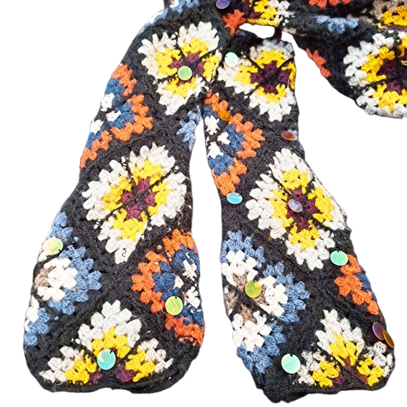 🦋NWOT! UNICORN! RARE! Granny Squares Party Cardi Duster Full Length Cardigan! - Picture 16 of 16